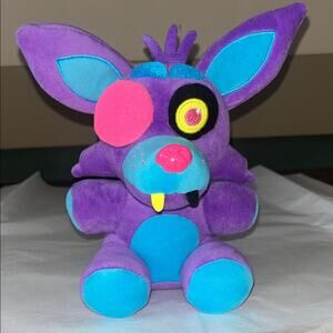 FUNKO PURPLE FOXY BLACKLIGHT 2017 FNAF FIVE NIGHTS AT FREDDYS 8" OFFICIAL PLUSH